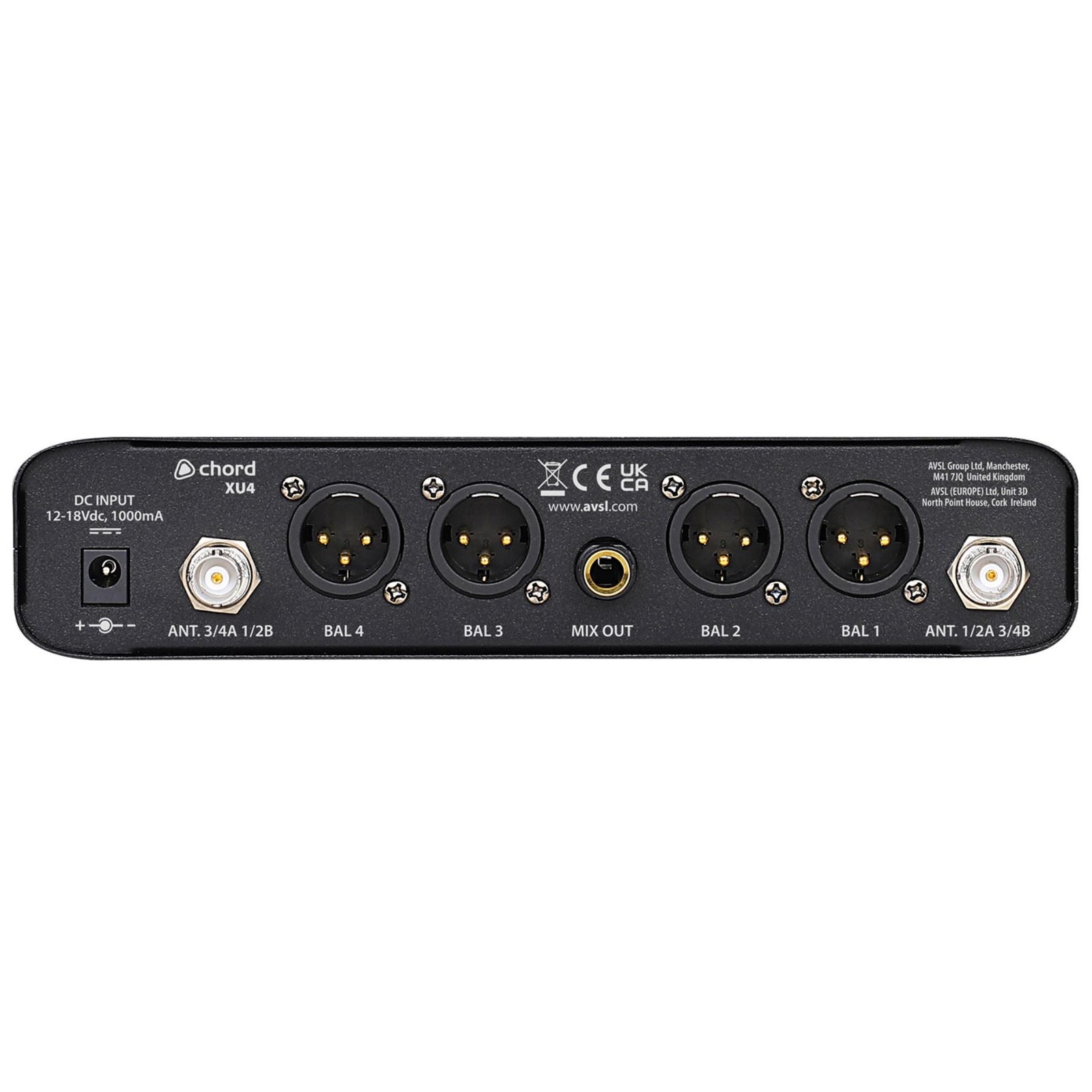 XU4 UHF Headset Microphone Systems 4 Channel