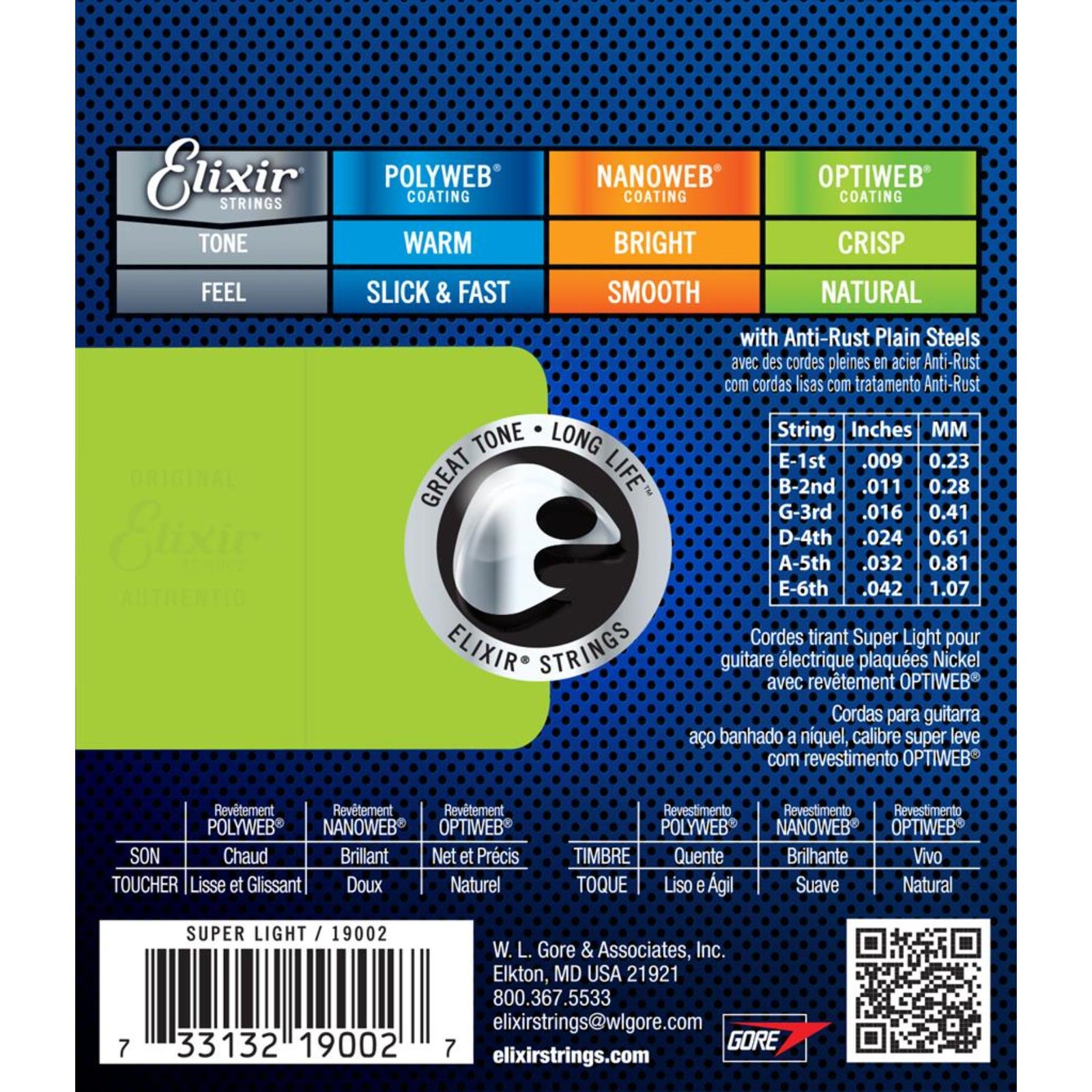 9>42 Optiweb Electric Guitar Strings 19002