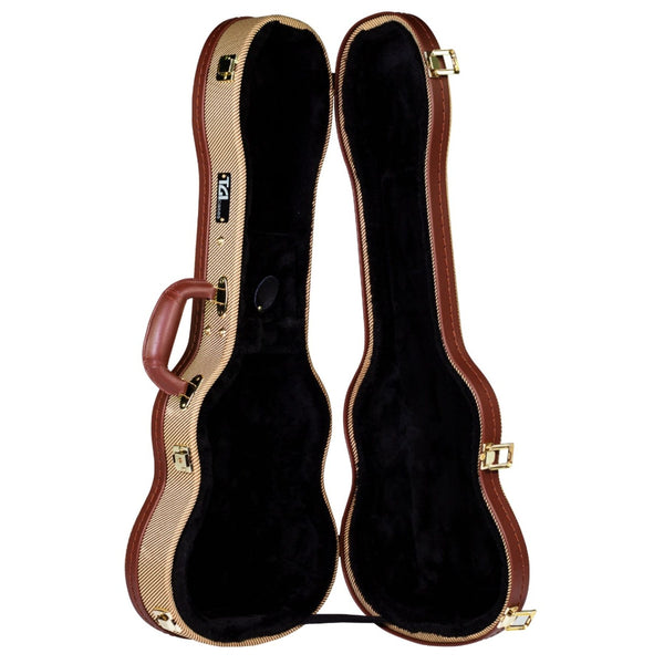 Tweed Tenor Ukulele Wood Shell Case