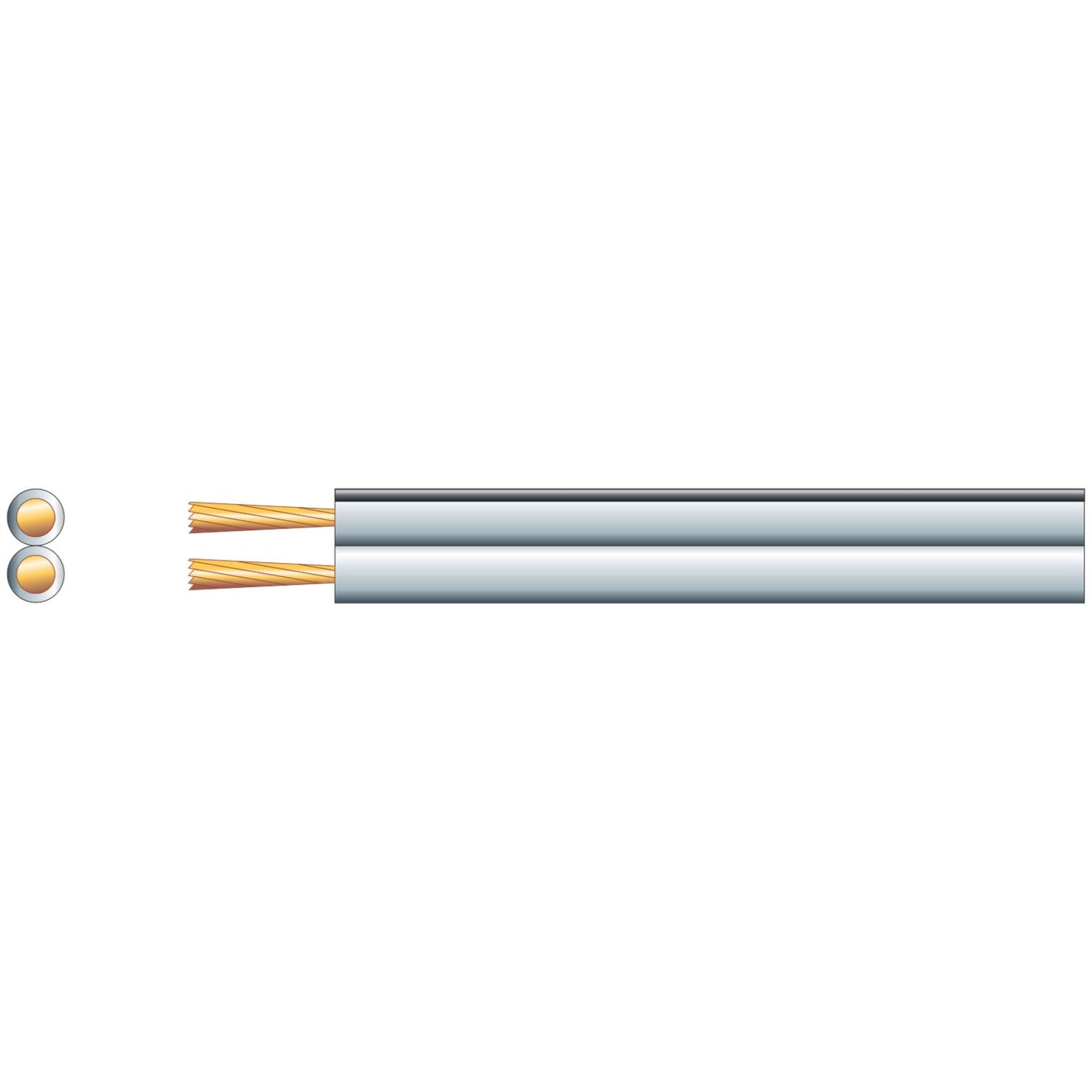 Speaker cable 42 Strand Per Meter White