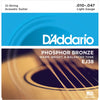 EJ38 Phosphor Bronze 12-String Acoustic Guitar Strings 10-47 Light